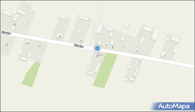 Błotki, Błotki, 10, mapa Błotki