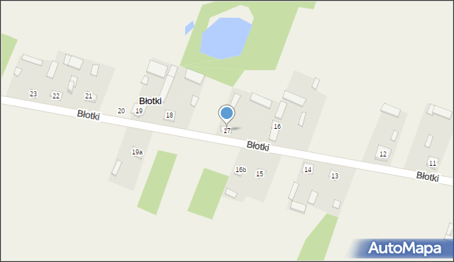 Błotki, Błotki, 17, mapa Błotki