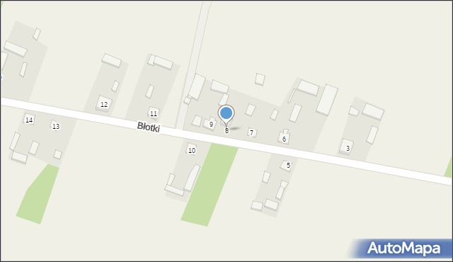 Błotki, Błotki, 8, mapa Błotki