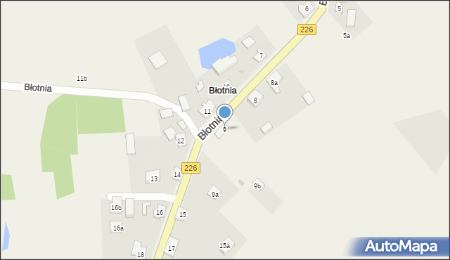 Błotnia, Błotnia, 9, mapa Błotnia