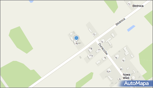 Błotnica, Błotnica, 75, mapa Błotnica