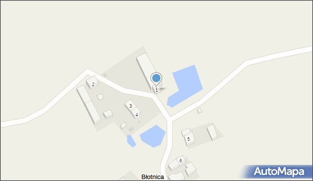 Błotnica, Błotnica, 1, mapa Błotnica
