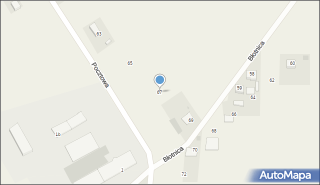 Błotnica, Błotnica, 67, mapa Błotnica