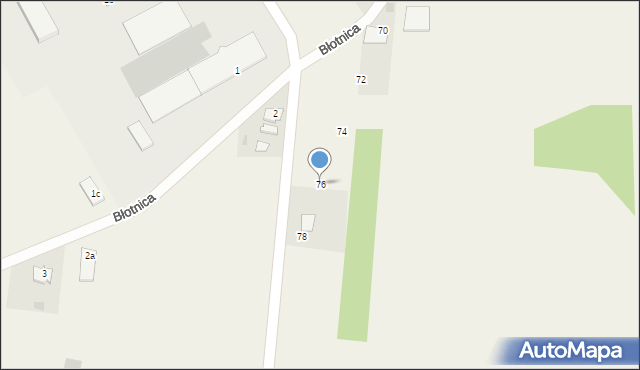 Błotnica, Błotnica, 76, mapa Błotnica