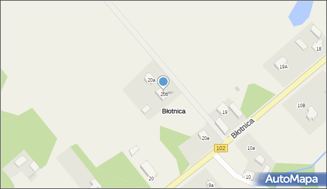 Błotnica, Błotnica, 20b, mapa Błotnica