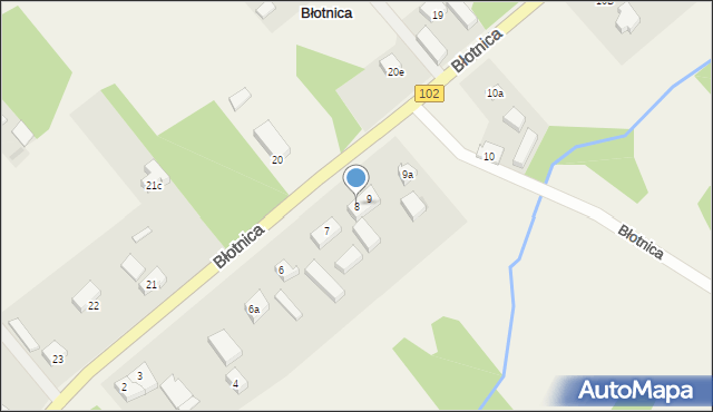 Błotnica, Błotnica, 8, mapa Błotnica