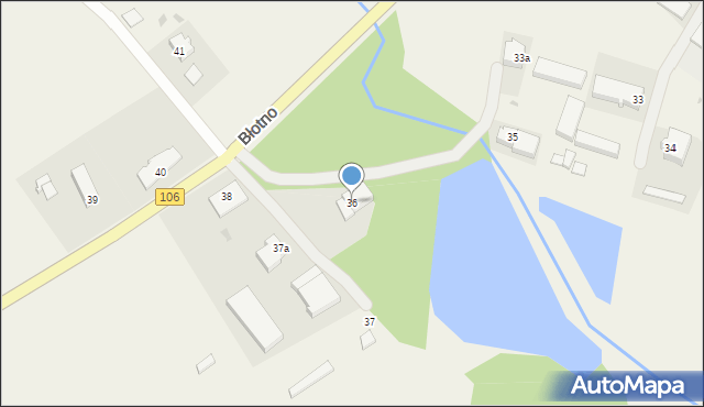 Błotno, Błotno, 36, mapa Błotno