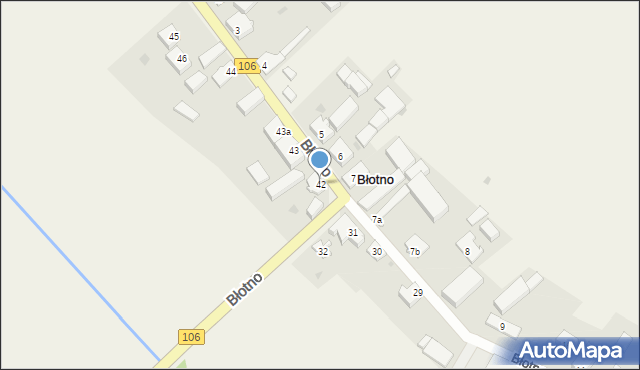 Błotno, Błotno, 42, mapa Błotno