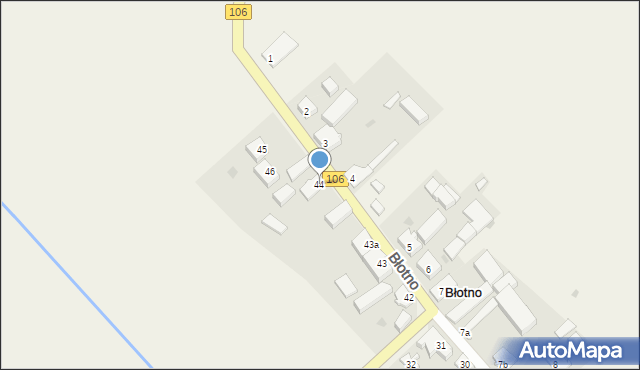 Błotno, Błotno, 44, mapa Błotno