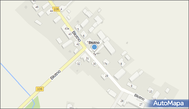 Błotno, Błotno, 7a, mapa Błotno