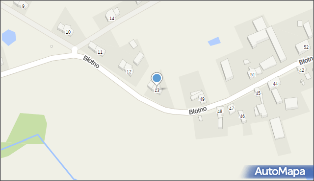 Błotno, Błotno, 13, mapa Błotno