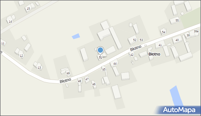 Błotno, Błotno, 51, mapa Błotno