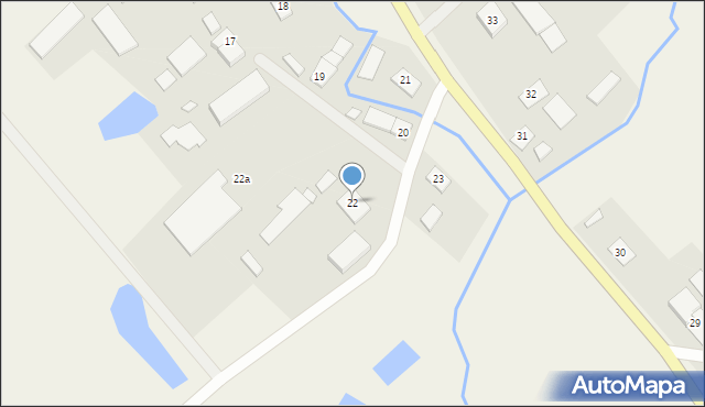 Błudowo, Błudowo, 22, mapa Błudowo