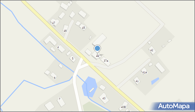 Błudowo, Błudowo, 44, mapa Błudowo