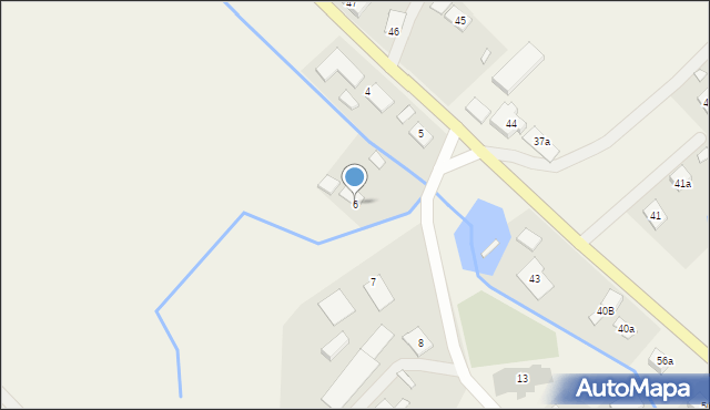 Błudowo, Błudowo, 6, mapa Błudowo