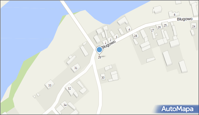 Bługowo, Bługowo, 29, mapa Bługowo
