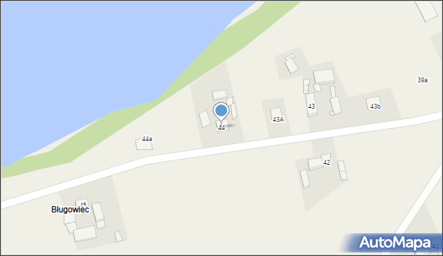 Bługowo, Bługowo, 44, mapa Bługowo