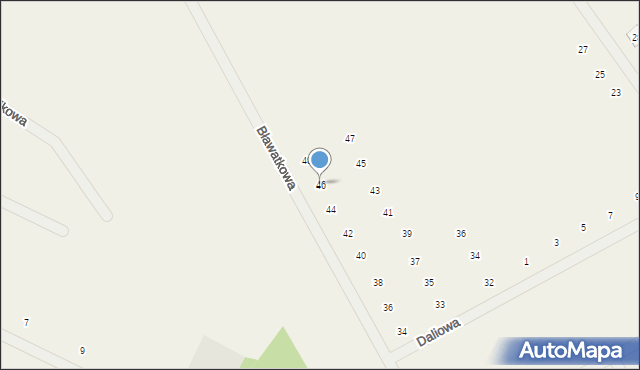 Bolechówko, Bławatkowa, 46, mapa Bolechówko
