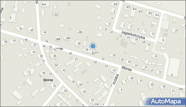Brańsk, Błonie, 24, mapa Brańsk