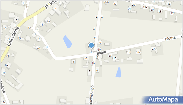 Brdów, Błotna, 8, mapa Brdów