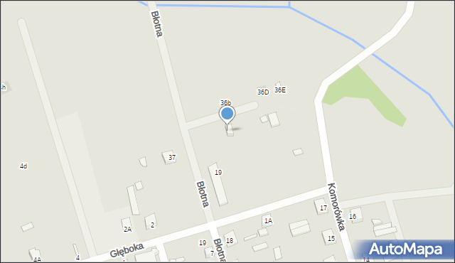 Brok, Błotna, 14, mapa Brok