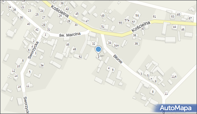 Bukowiec, Błonie, 2, mapa Bukowiec