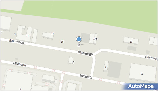 Bydgoszcz, Blumwego Franza, 17, mapa Bydgoszczy