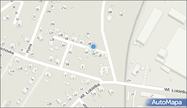Bytom, Blachówka, 2A, mapa Bytomia
