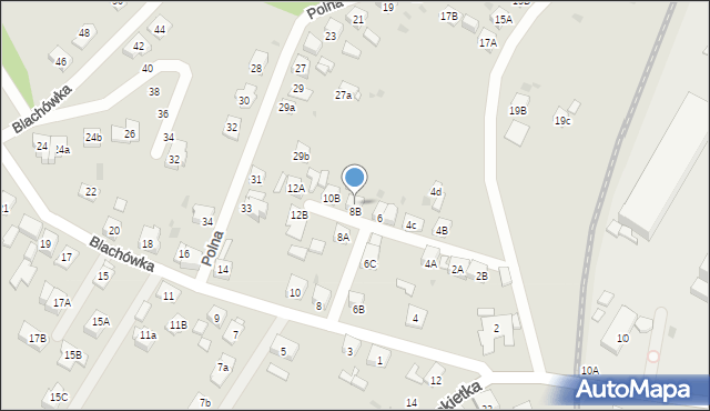 Bytom, Blachówka, 8C, mapa Bytomia