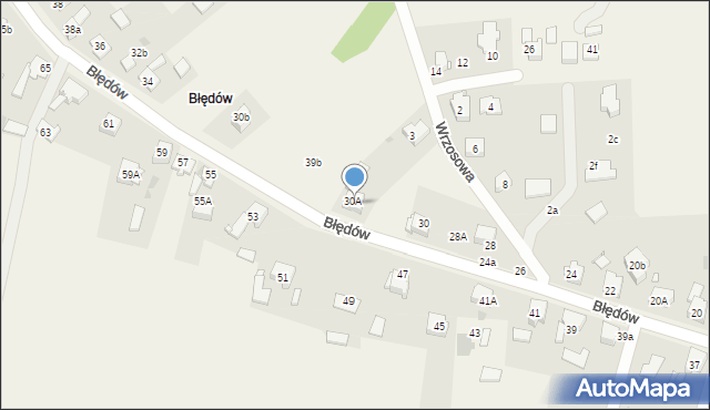 Chełm Śląski, Błędów, 32, mapa Chełm Śląski