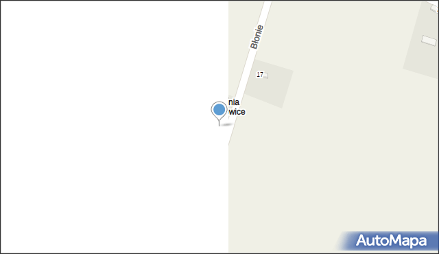Chlewice, Błonie, 18, mapa Chlewice