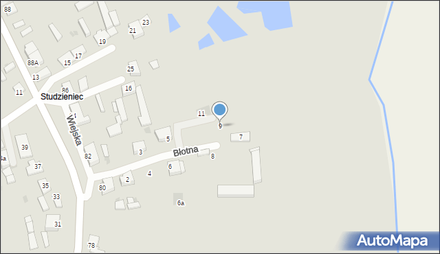 Chodzież, Błotna, 9, mapa Chodzież