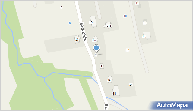 Czaniec, Bławatków, 54, mapa Czaniec