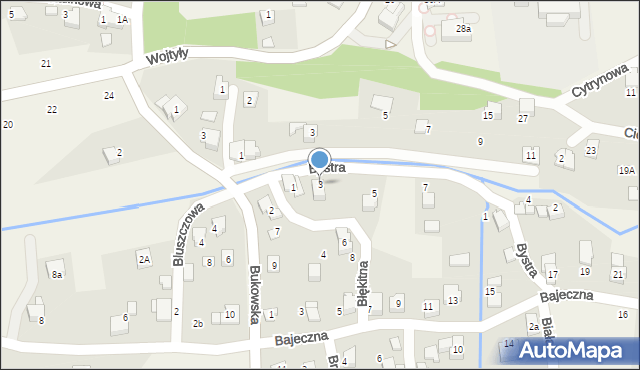 Czaniec, Błękitna, 3, mapa Czaniec