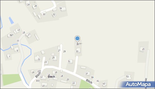 Filipowice, Blich, 35, mapa Filipowice