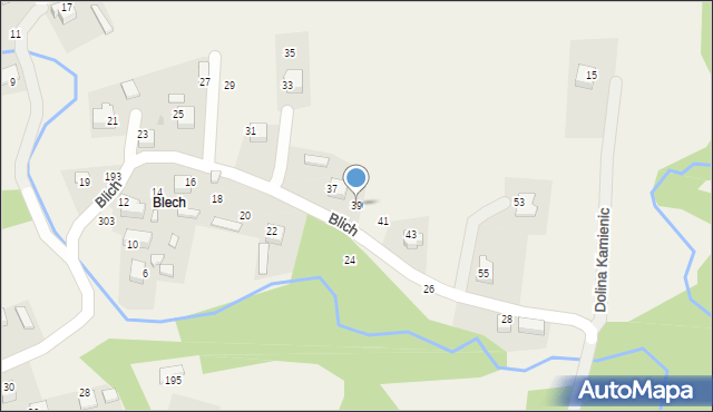 Filipowice, Blich, 39, mapa Filipowice