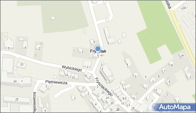 Frysztak, Blajera Wojciecha, ks., 1, mapa Frysztak