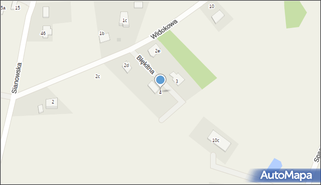 Garcz, Błękitna, 4, mapa Garcz