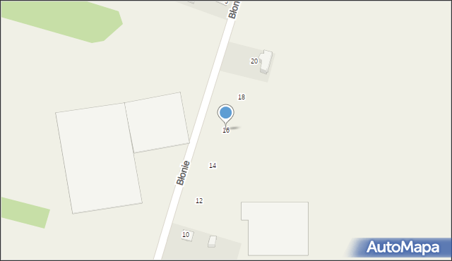 Garnek, Błonie, 16, mapa Garnek