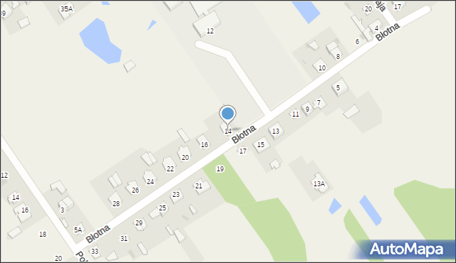 Gąsocin, Błotna, 14, mapa Gąsocin