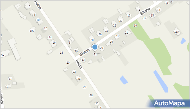 Gąsocin, Błotna, 31, mapa Gąsocin