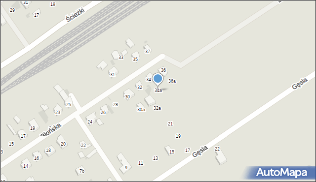 Gdańsk, Błońska, 34a, mapa Gdańska