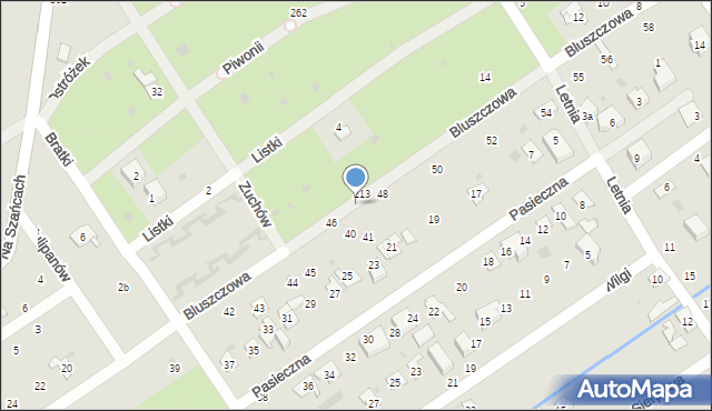 Gdańsk, Bluszczowa, 47, mapa Gdańska