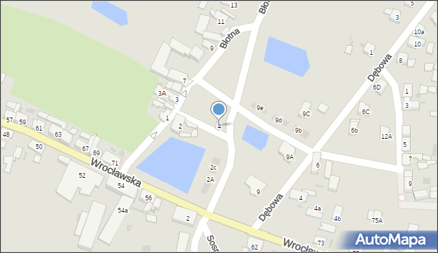 Góra, Błotna, 4, mapa Góra