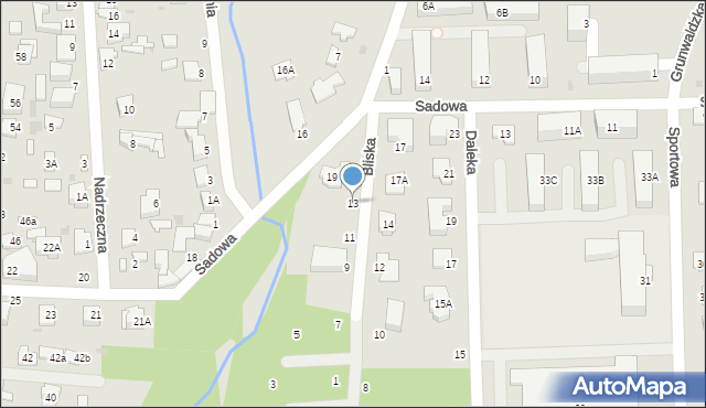 Grodzisk Mazowiecki, Bliska, 13, mapa Grodzisk Mazowiecki