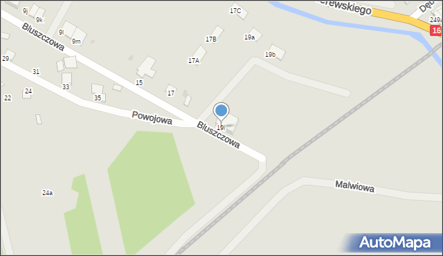 Grudziądz, Bluszczowa, 19i, mapa Grudziądza