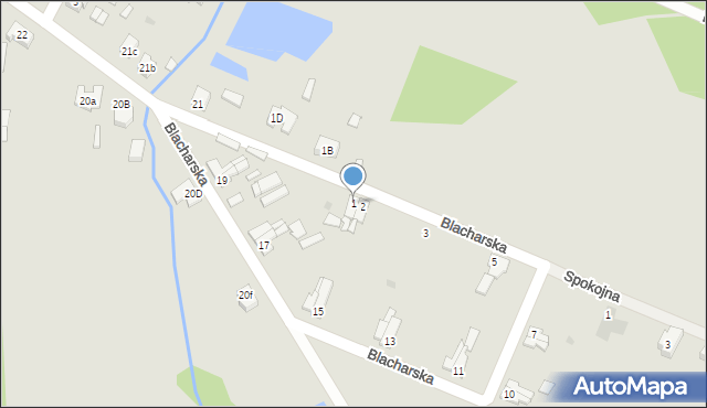 Iłowa, Blacharska, 1, mapa Iłowa