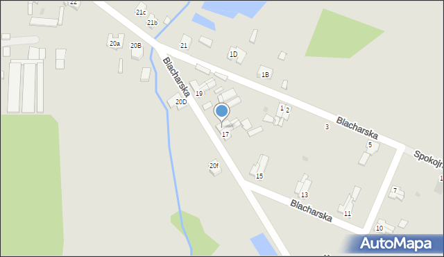 Iłowa, Blacharska, 18, mapa Iłowa