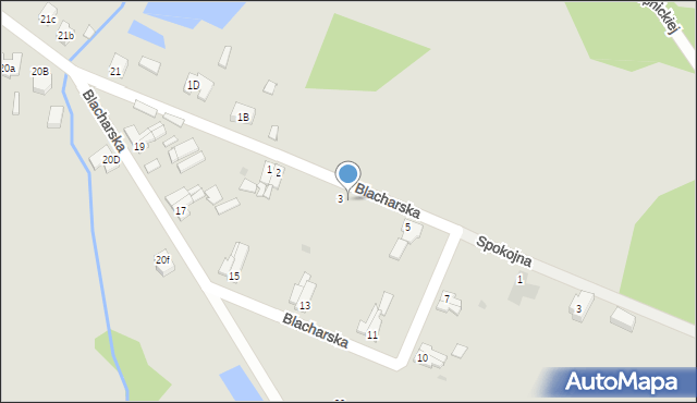 Iłowa, Blacharska, 4, mapa Iłowa