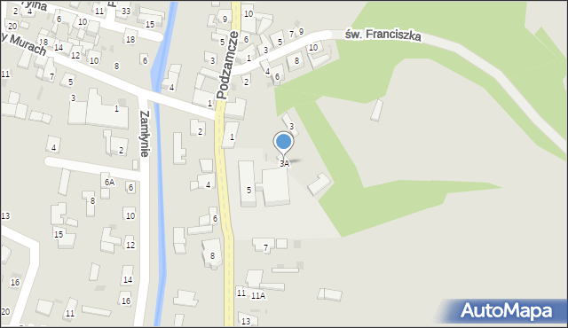 Iłża, Błazińska, 3A, mapa Iłża